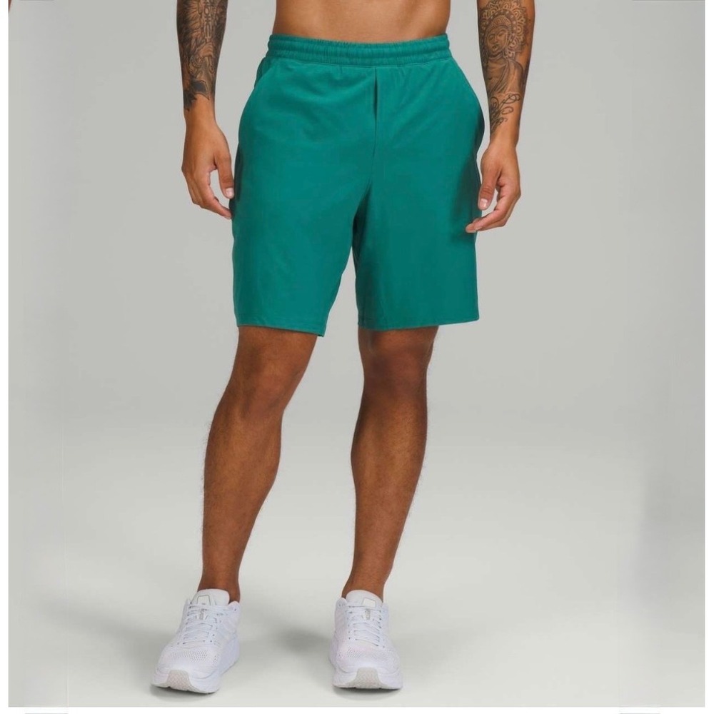 Lululemon Pace Breaker Short 9" Lined Teal Green Men's S‎ Gym Running Athletic